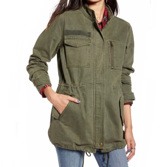 Treasure & Bond Jackets & Blazers - Treasure & Bond Olive Green Utility Jacket